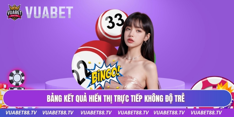 Bảng kết quả hiển thị trực tiếp không độ trễ