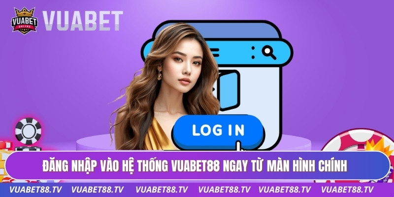 Đăng nhập vào hệ thống VUABET88 ngay từ màn hình chính