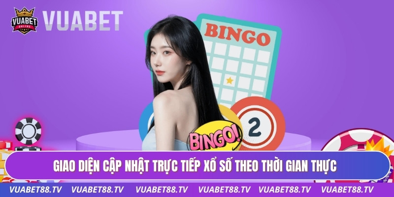 Giao diện cập nhật trực tiếp xổ số theo thời gian thực